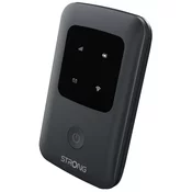 STRONG 4G MIFI 150C/ standard Wi-Fi 802.11 b/g/n/ 150 Mbit/s/ 2,4 GHz/ 1x reža za SIM/ 1x USB-C/ 1x reža za micro SD/ črna