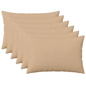 vidaXL Prevleka za blazino 6 kos HEERLEN Krem 40 x 60 cm Blago