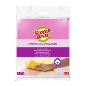 Scotch-Brite celulozna gobasta krpa, zelo vpojna, pralna, 3 kosi.