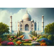 Art puzzle - Puzzle Taj Mahal - 1 000 kosov