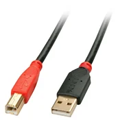 Aktivni USB 2.0 kabel Lindy A-B, 10m, črn