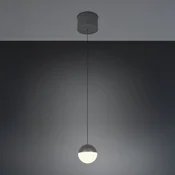 Reality Leuchten LED viseča svetilka Senta, antracit, O 10 cm, 3.000 K, 1-flg. - Dnevna soba/jedilnica - Sodobni - antracit, črna - Plastika
