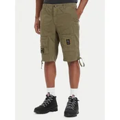 Aeronautica Militare Kratke hlače iz tkanine 261BE0041UCT01122 Zelena Regular Fit