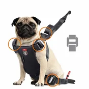 ZOLUX Pas za psa Travel Safe S, rdeč, za pasme 5-10kg