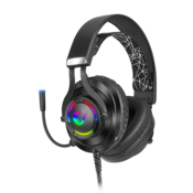 Slušalice RAMPAGE RM-K18 Double Black, mikrofon, 7.1, PC/PS4/PS5, RGB, crne RM-K18