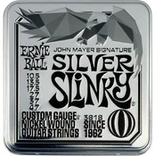 Ernie Ball John Mayer Silver Slinky Nickel Wound Electric Guitar Strings 3 Pack Strune za električno kitaro (Kot novo)