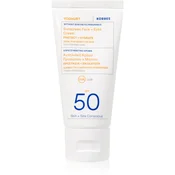 Korres Yoghurt zaščitna krema za obraz in predel okoli oči SPF 50 50 ml