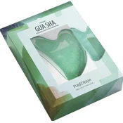 PUREDERM masažni aparat za obraz z kamnom Gua Sha iz zelenega žada