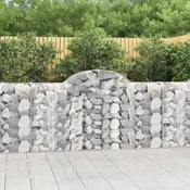 Lucne gabionske košare 9 kom 200x30x100/120cm pocincano željezo