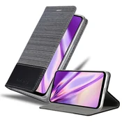 Cadorabo CADORABO Ohišje, združljiv s Huawei v sivi črni barvi - zaščitni pokrov z magnetnim zapiranjem, stoječo funkcijo in režo za kartico, (20570389)