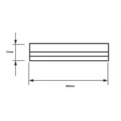 Optonica LED podelementna svetilka 90cm 9,6W 6000K T5 600lm IP20 s stikalom