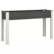 Povišena vrtna gredica siva 120 x 40 x 75 cm WPC