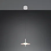 Trio Lighting LED-visoka svetilka Amalo, mat bela, O 30 cm, kovina, CCT - Dnevna soba/jedilnica - Sodobni - bel mat