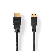NEDIS HDMI Kabel s Ethernet-om | HDMI M – HDMI Mini M | 1.5 m | Crni