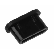 Kitajc Pokrov-ek za USB-C vhod silikonski - črn