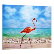 shumee STEKLENA PLOŠČA ZA KUHINJO 65x60 Flamingo