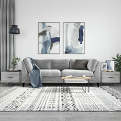 Stolici za kavu 2 kom boja hrast 50x50x40 cm konstruirano drvo