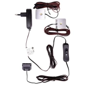 Modern Living Set Osvetlitve Steklenih Poli Led Glasboden Clips -Sb-
