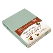 shumee Prześcieradło jersey z gumkš 160x220 oliwkowe 013 KARO