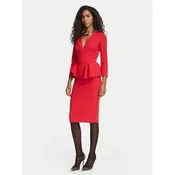 Elisabetta Franchi Cocktail obleka AB-010-67E2-V400 Rdeča Fitted Fit