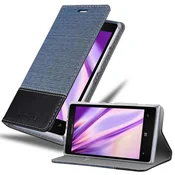 Cadorabo Cadorabo Case, združljiv z Nokia v temno modri črni barvi - zaščitni pokrov z magnetnim zapiranjem, stoječo funkcijo in režo za kartico, (20568849)