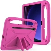 GS Otroški ovitek za Samsung Galaxy Tab S10 Lite/S10 FE/S9 FE, z držalom, roza