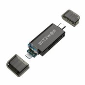 Blitzwolf Card reader SD USB-C / USB-A BW-CR1 Black