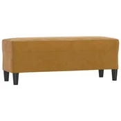 Vidaxl Klop rjava 100x35x41 cm žamet