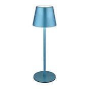 Globo 58488BL-LED VANNIE stona lampa, prigušiva, dodirna, punjiva, za spoljnu upotrebu, 3W/5V IP54 1800mAh, plava
