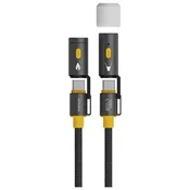 4smarts 4SMARTS USB-C KABEL 3V1 240W ZA APPLE IPHONE 12 13 14 HITR POLNILEC 1,5 M