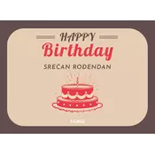 Giftic Cestitka Srecan rodendan