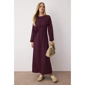 Trendyol Modest Ženska haljina Tctss25Eb00129, Bordo