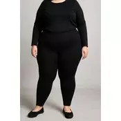 Pamucne tajice za vece velicine PLUS SIZE 2501 - crna