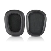 Nadomestne blazinice za ušesa za Logitech G633 Artemis, G933 Artemis, Spominska pena + Usnje, Črne, 1 Par