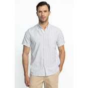 TUDORS Muška košulja kratkih rukava, Classic Fit, Comfort Fit, Bež