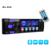 Blow AVH8990 auto radio, FM radio, Bluetooth, 4x60W, pozivi, USB/microSD/AUX, daljinski upravljac, 1-DIN
