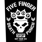 Five Finger Death Punch Got Your Six Našitek za šivanje 36 x 30 cm