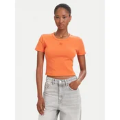 HUGO Majica Delanor 50512000 Oranžna Slim Fit