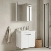 HANAH HOME Kupatilski ormaric sa umivaonikom i ogledalom (2 komada) Desna 60 946