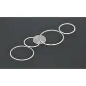 Trio LED stropna svetilka Rondo mat bela z 1-spotom 37 W