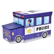 TO Škatla za igrače Policijski avto moder