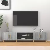 Vidaxl vidaXL TV omarica, siva, hrast sonoma, 180x31,5x40 cm