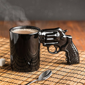 Keramicka šolja Revolver, crna