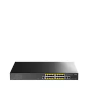 Cudy GS2018PS2 Upravljano L2 Gigabit Ethernet (10/100/1000) Power over Ethernet (PoE) 1U Črna
