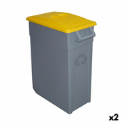 Kanta za Smece za Recikliranje Denox 65 L Rumena (2 kom.)