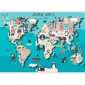 artgeist Fototapeta Colourful World Map, 150x105cm