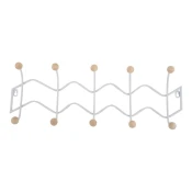 Bel kovinski stenski obešalnik 61 cm Zig Zag – PT LIVING