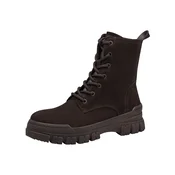 Tamaris Gležnarji z vezalkami temno rjava