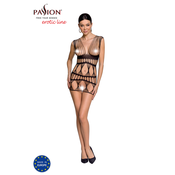 Passion Bodystocking BS089 črna - obleka z geometrijskim motivom