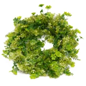 Dekorativni venec 37 cm - zelena dekoracija za vrata, mize, veliko noč, pomlad